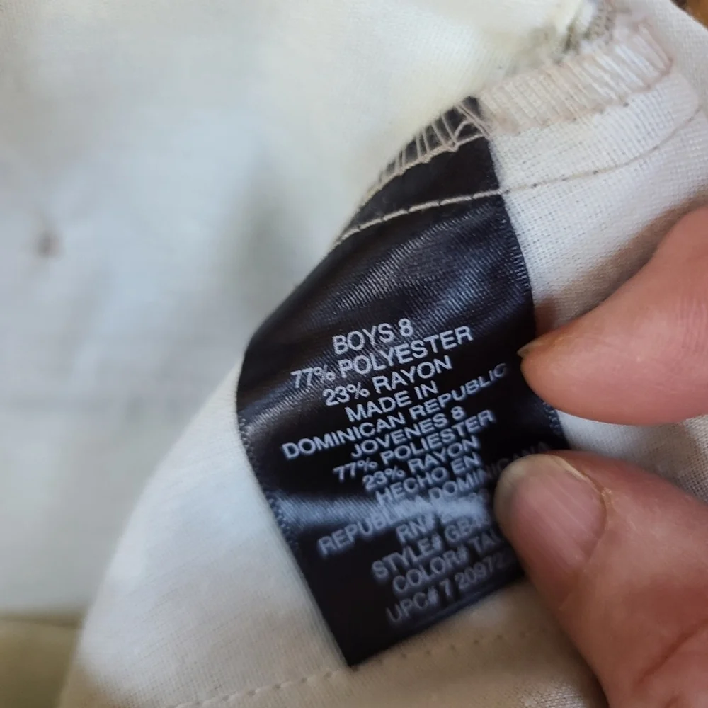 George Boys Khaki Cuffed Dress Pants Size 8/10